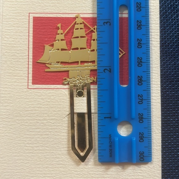 Vtg Tall Ship Bookmark by Weathervanes Over America - Picture 6 of 11